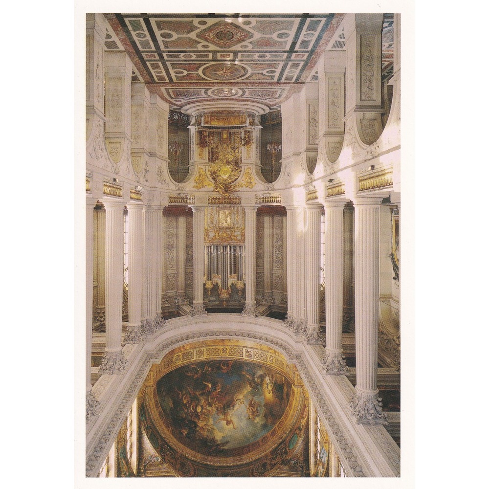 Vintage Versailles Royal Chapel Postcard France Baroque Rococo Grandmillennial